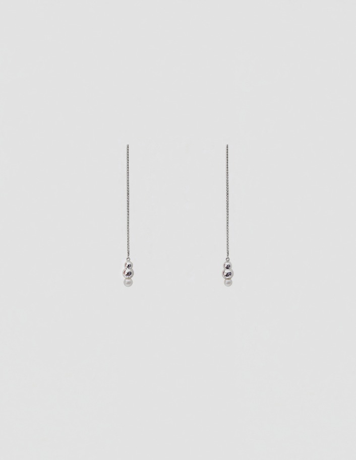 [ UNION ] drop earring (pearl)